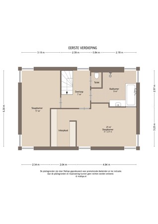 Floorplan - Spijkse Kweldijk 3, 4161 BP Heukelum